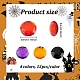 48Pcs 4 Styles Halloween Self-Adhesive Acrylic Rhinestone Stickers STIC-FG0001-06-2