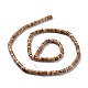 Chapelets de perles en jaspe avec images naturelles G-P468-03-3