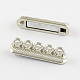 Rectangle Tibetan Style Alloy Magnetic Clasps for Jewelry Making PALLOY-S024-P-2