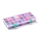 Série violet 600g perles de rocaille en verre 24 couleurs SEED-JP0008-06-3mm-7