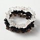 Multi-strand Gemstone Chips Stretch Bracelets BJEW-PH00610-03-2