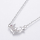 Stainless Steel Pendant Necklaces NJEW-I106-06S-2