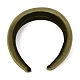 Beflockung Stoffschwamm dicke Haarbänder OHAR-O018-04E-1