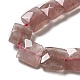 Natürlichen Erdbeere Quarzperlen Stränge G-C109-A04-01-4