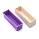 Juegos de moldes de jabón de madera de pino rectangular DIY-F057-04B-1
