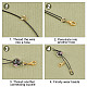 arricraft 300 Pcs 18k Gold Plated Brass Crimp Beads FIND-AR0002-04-4
