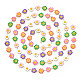 Chaînes à maillons de fleurs en laiton CHC-N018-098B-2
