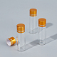 Benecreatガラスビーズ容器  アルミ蓋付き  使い捨てプラスチックホールピペット  ミニ透明プラスチックファネルホッパー  ゴールド  2.15x7.25cm  20個/箱 CON-BC0001-51-5