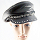 Punk Leather Twisted Chain Caps AJEW-O018-02-2