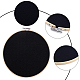 FINGERINSPIRE Wall Hanging Pin Collection Display Stand 20 cm Round Black Brooch Pin Display Board Canvas Enamel Pin Display Holder with Embroidery Hoop for Jewelry Pins Brooch Display DJEW-WH0038-07B-4