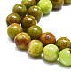 Chapelets de perles en opale vert naturel G-K245-A17-A05-3