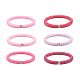 Set di braccialetti elasticizzati heishi surfer fatti a mano in argilla polimerica 6 pz 6 colori BJEW-JB08690-1