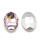 Cabujones de cristal con rhinestone RGLA-T080-10x14mm-10-2