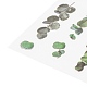 Flower Pattern Waterproof Self Adhesive Hot Stamping Stickers DIY-I063-06-3
