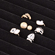 Coffres en imitation cuir et anneaux en bois ODIS-R003-07-5