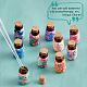 CHGCRAFT 30Pcs Clay Essential Oil Bottles Colorful Polymer Clay Empty Perfume Aromatherapy Diffuser Bottle Refillable Perfume Bottles for Car Hanging Decoration 1ml Length 23mm MRMJ-CA0001-26-5