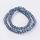 Electroplate Glass Beads Strands EGLA-D020-8x5mm-59-2