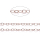 Brass Flat Oval Cable Chains CH030-RG-3