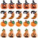 Gorgecraft 40Pcs 4 Styles Halloween Theme Opaque Resin Cabochons RESI-GF0001-09-1