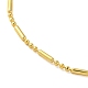 Rack Plating Brass Column & Round Ball Chain Necklaces NJEW-K256-03G-2