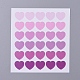 Pegatinas de etiquetas decorativas con patrón de corazón DIY-L037-I02-3
