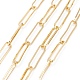 Soldered Brass Paperclip Chains CHC-G005-12G-1