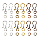 CHGCRAFT 48sets 6 Styles Mixed Color Tibetan Style Alloy S Hook Clasps for Bracelet Necklace Jewelry Making TIBE-CA0001-02-1