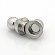 304 Stainless Steel Glazed Surface Magnetic Clasps Fit 4mm Cords STAS-O042-03-1