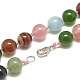 Natural/Synthetic Gemstone Beaded Necklaces NJEW-S404-21-2