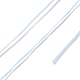 フラットワックスポリエステル糸ストリング  マイクロマクラメコード  革縫い用  ライトスカイブルー  0.8~0.9x0.3mm  約109.36ヤード（100m）/ロール YC-D004-01-015-3