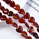 Chapelets de perles rouges en agate naturelle G-S364-097-4