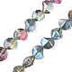Chapelets de perles en verre électroplaqué EGLA-N008-019-A03-1