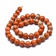 Fili di perline di calcite arancione naturale G-E576-74B-2