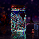 光るガラスの願いのボトル  暗闇で光る  星空折り紙スタージャー漂流ボトル家庭用寝室デスクトップ装飾品  カラフル  75x125mm PW-WG46101-07-1