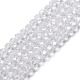 Chapelets de perles en verre transparent manuelles G02QB0P1-3