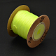環境に優しい染色ナイロン糸  文字列スレッドコード  緑黄  0.8mm  約120.29ヤード（110m）/ロール OCOR-L002-72-506-1