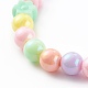 Colliers ronds de perles graduées en acrylique pour enfants NJEW-JN03433-3