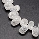 Synthetical Crackle Quartz Beads Strands G-P034-08-2