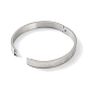 304 Stainless Steel Grooved Star Bangles BJEW-F464-14P-4