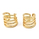 Rack Plating Brass Splite Cuff Earrings EJEW-L261-014G-1