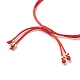 Accessori per la creazione di braccialetti con cordino intrecciato in nylon regolabile AJEW-JB01096-4