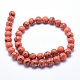 Chapelets de perles de coquillage de mer et turquoise synthétique G-G758-12-10mm-2