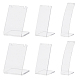 HOBBIESAY 6Pcs 3 Styles Acrylic Earrings Necklace Holder L-shaped Jewelry Display Stands Modern and Elegant Marketing Exhibition Props for Necklace & Dangle Earring Display EDIS-HY0001-06-1