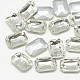 Cabujones de cristal con rhinestone RGLA-T079-13x18mm-01-1