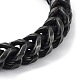 304 Stainless Steel Dragon Head Cuban Link Chains Bracelets for Men & Women BJEW-D031-23B-3