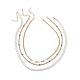 Set di collane di perline malocchio di perle NJEW-JN04048-1
