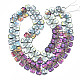 Chapelets de perles en verre électroplaqué EGLA-N008-011-2