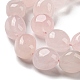Granos naturales de abalorios de cuarzo rosa G-C038-02A-06-4