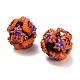 Бусины из полимерной глины со стразами и смолой на тему Хэллоуина RESI-Z045-02B-01-2
