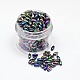 AB Color Plated Rice Electroplated Eco-Friendly Transparent Acrylic Beads PACR-I002-45-1
